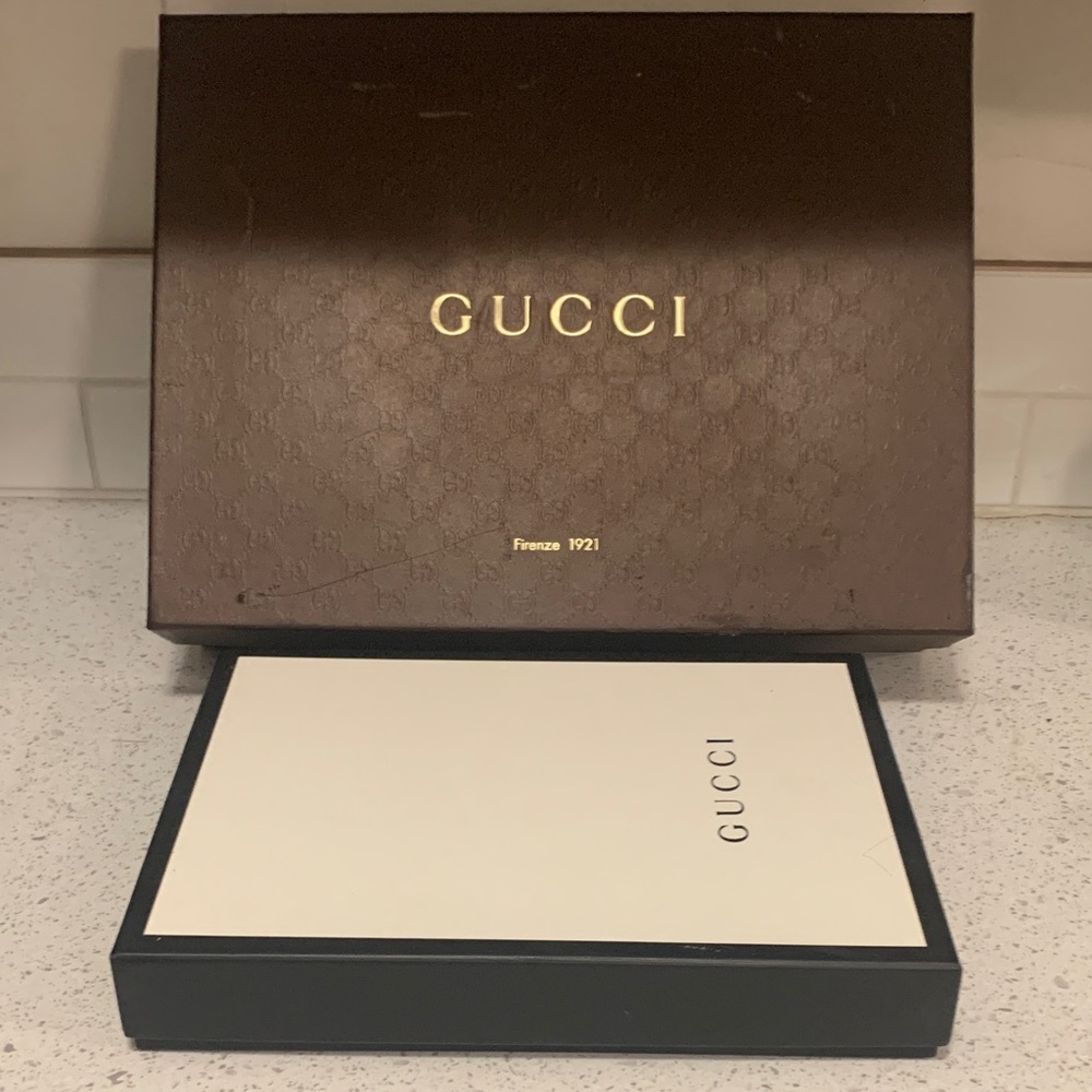 Pair of Gucci Brown and Cream Gift Box Set